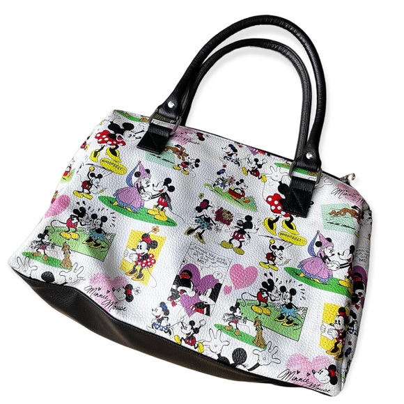 Disney Parks Mickey & Minnie Mouse Cartoon Purse Handbag - Picture 2 of 14